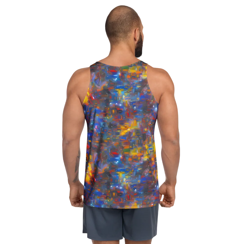 Abstract Conflux on Men's Tank Top — Back
