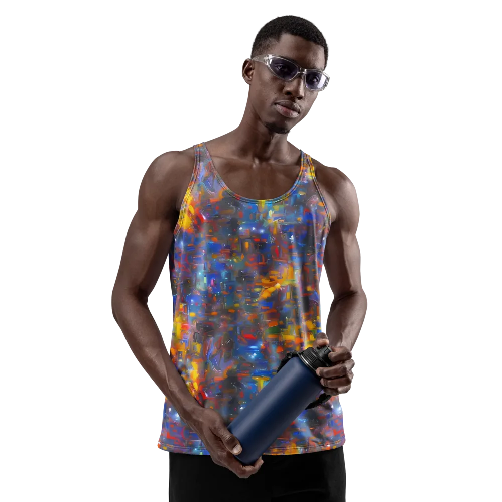 Abstract Conflux on Men's Tank Top — Front