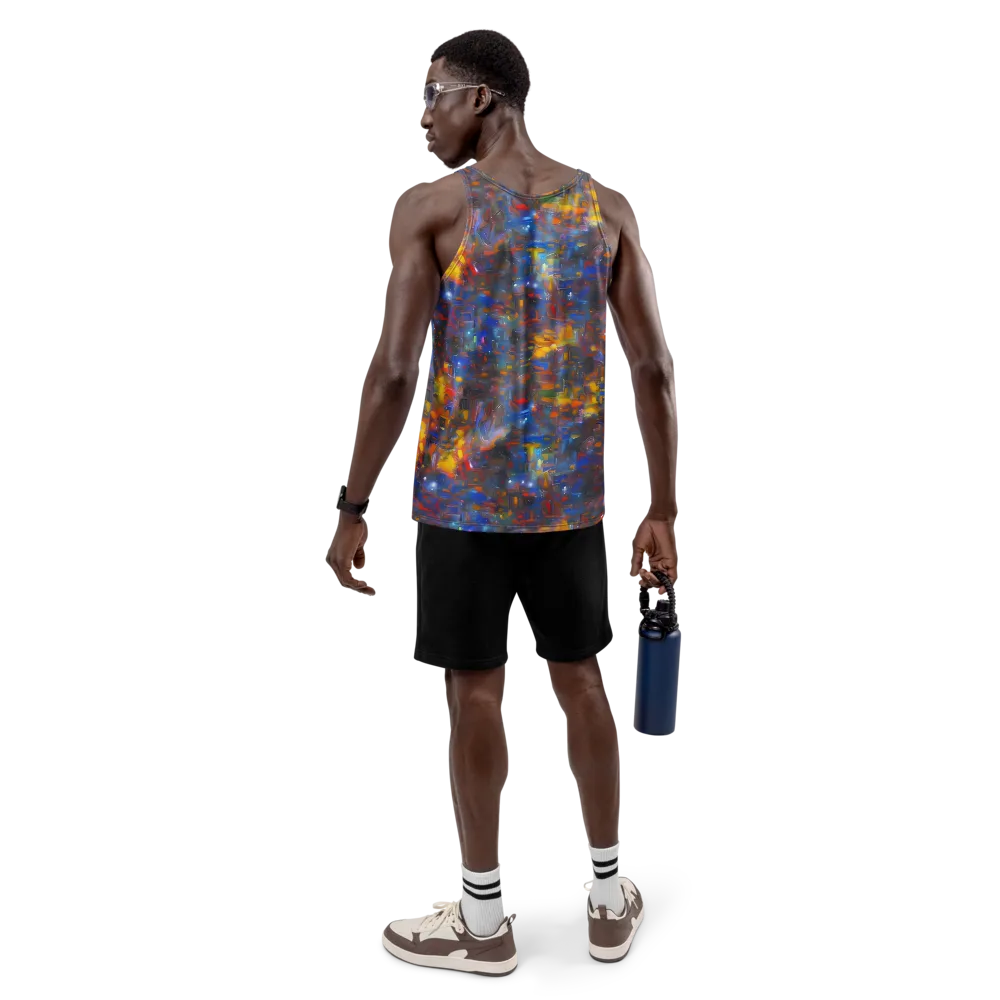 Abstract Conflux on Men's Tank Top — Back
