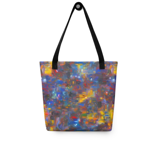 Abstract Conflux on a Tote Bag