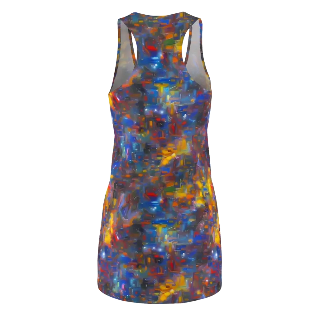 Abstract Conflux on Racerback Dress — Back