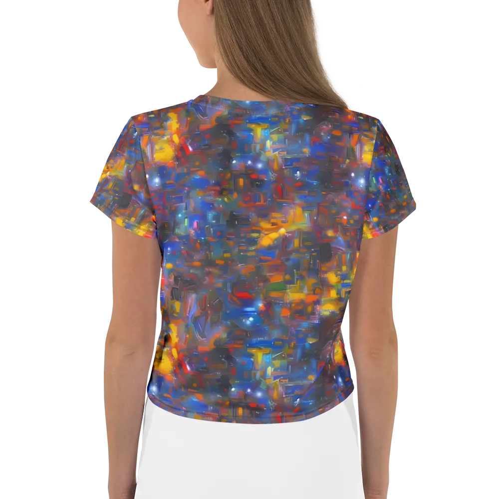 Abstract Conflux on Crop Tee — Back