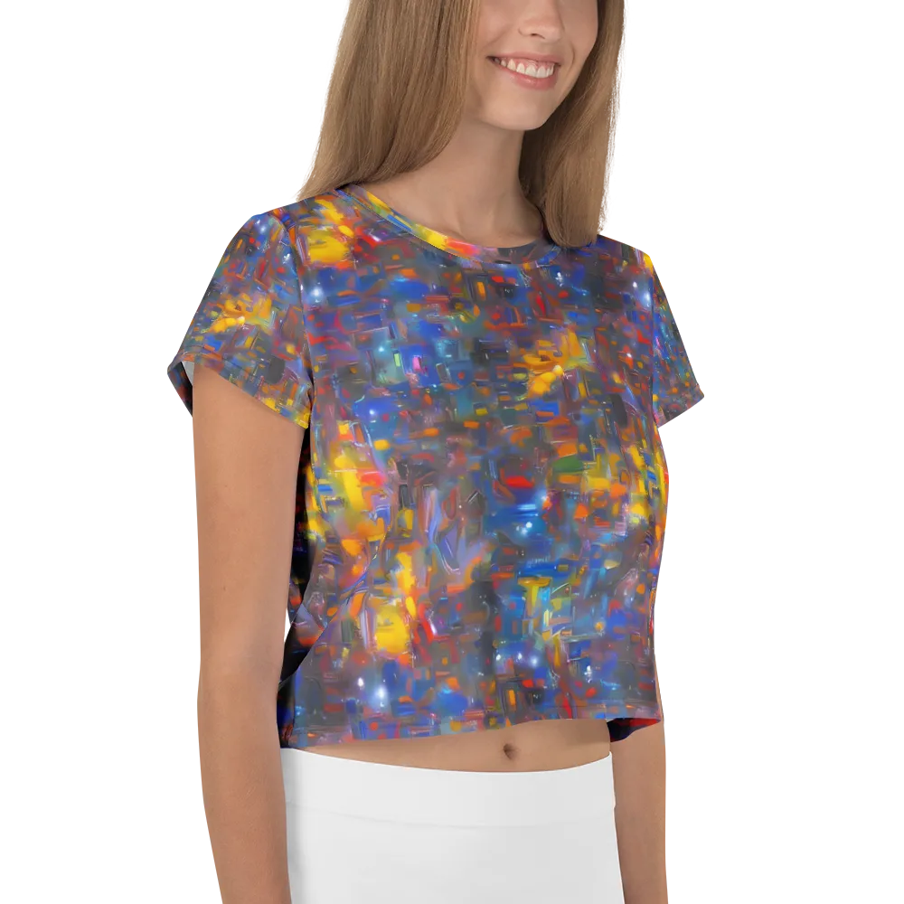 Abstract Conflux on Crop Tee — Right
