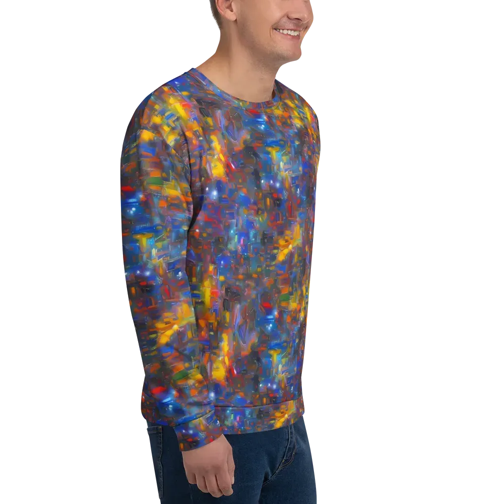 Abstract Conflux on Sweatshirt — Right Front