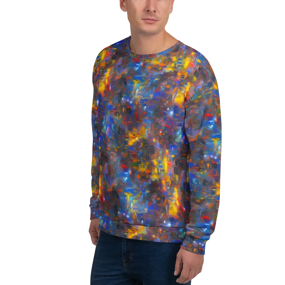 Abstract Conflux on Sweatshirt — Left Front