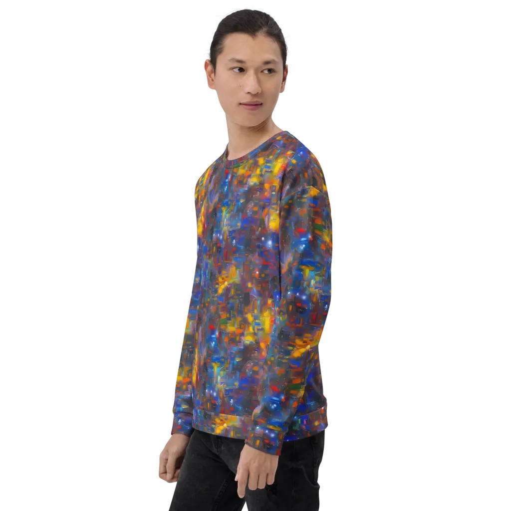 Abstract Conflux on Sweatshirt — Left Front