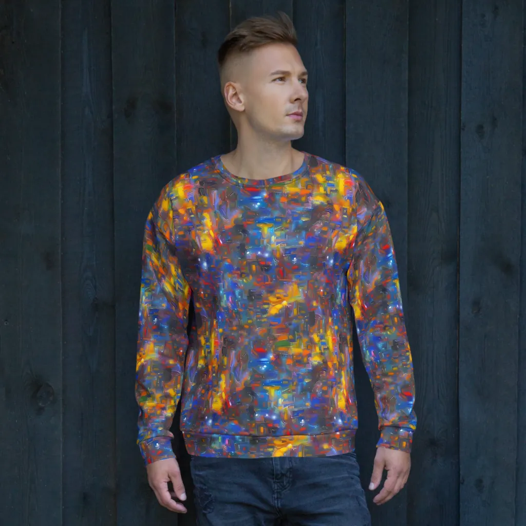 Abstract Conflux on Sweatshirt — Front