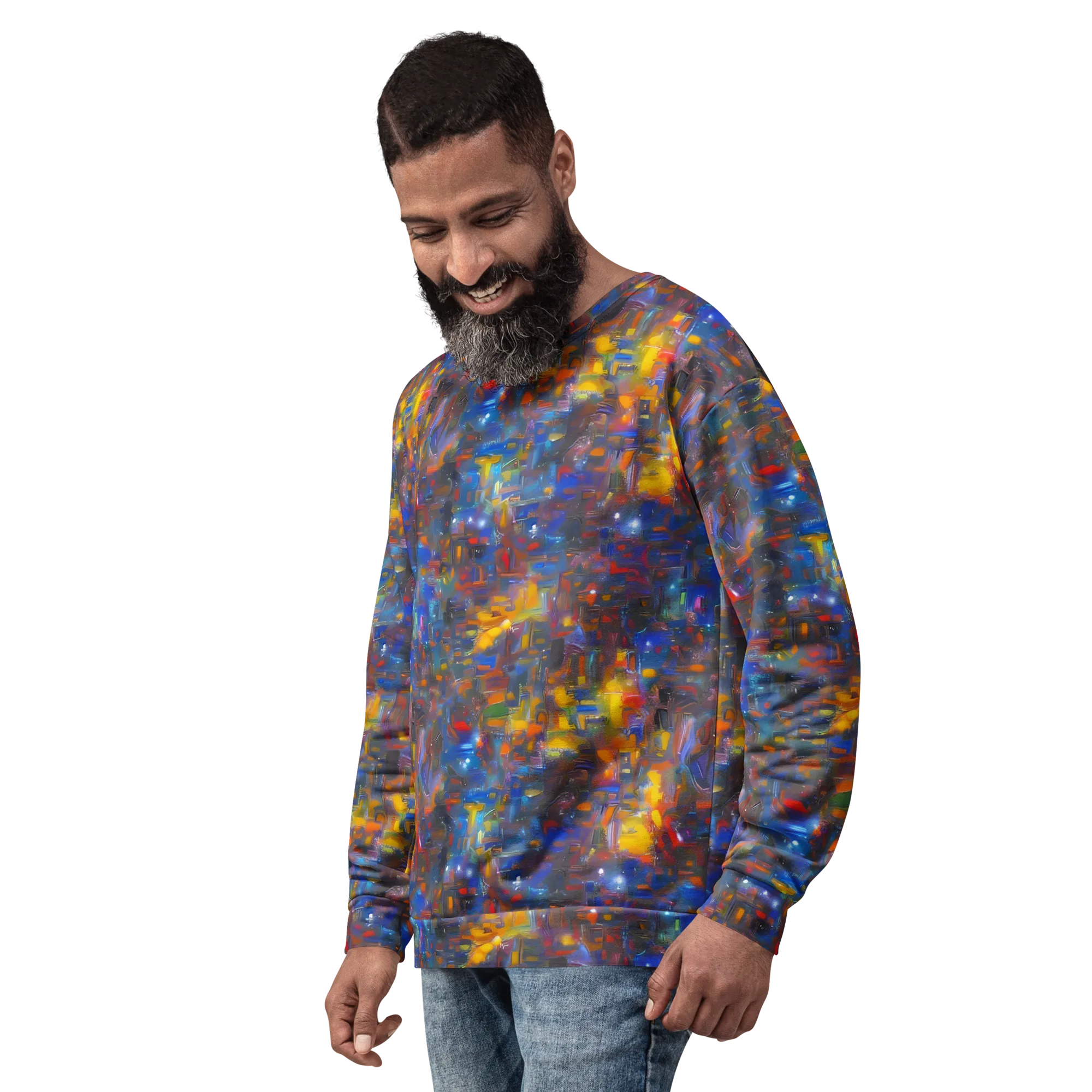 Abstract Conflux on Sweatshirt — Left Front