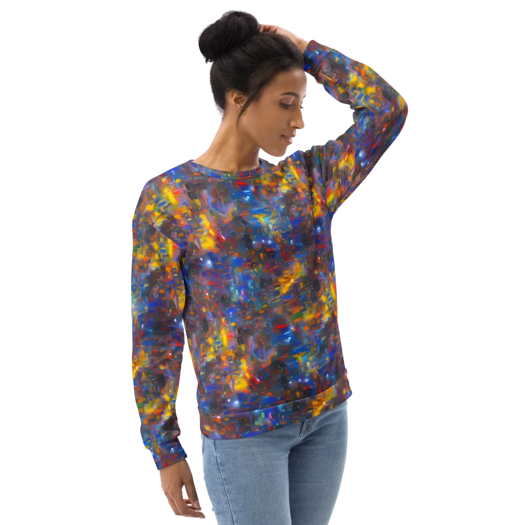 Abstract Conflux on Sweatshirt — Right Front
