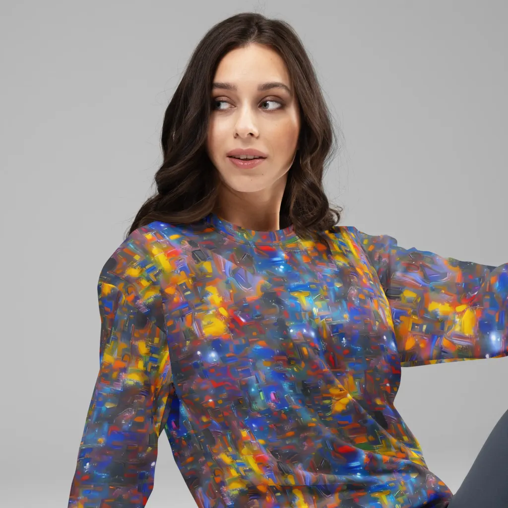 Abstract Conflux on Sweatshirt — Right Front