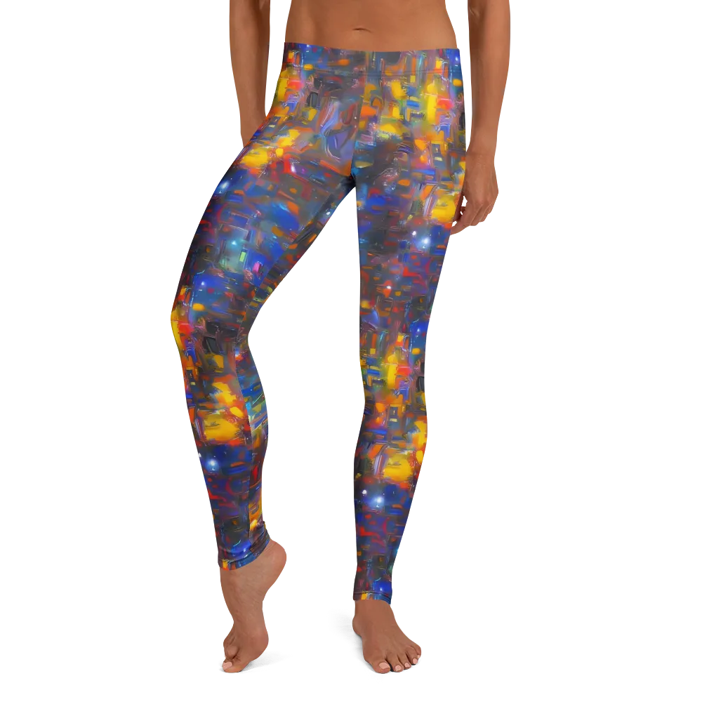 Abstract Conflux on Leggings — Front