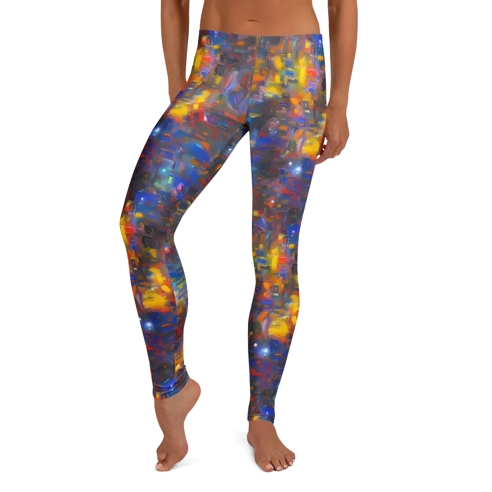 Abstract Conflux on Leggings — Front