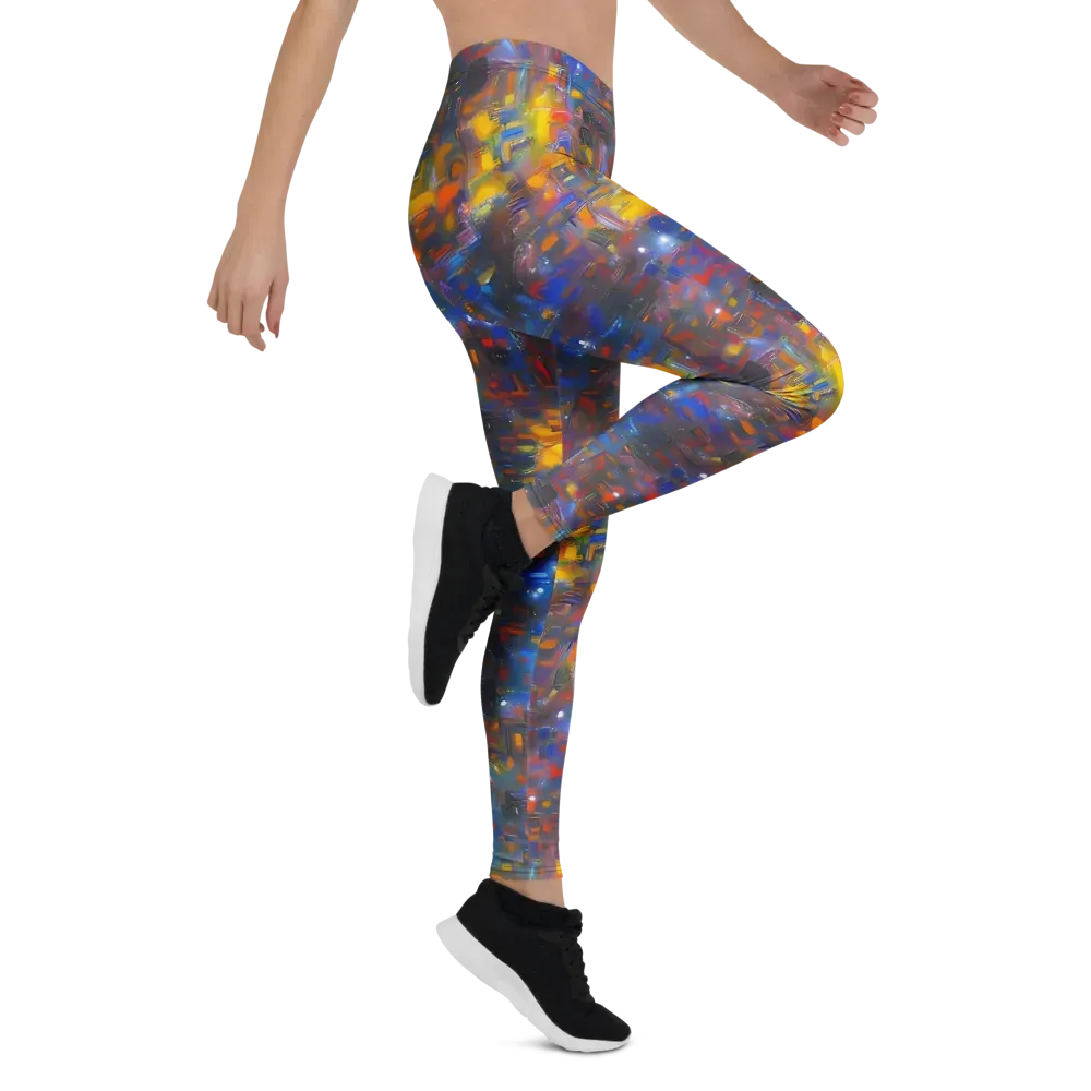 Abstract Conflux on Leggings — Right