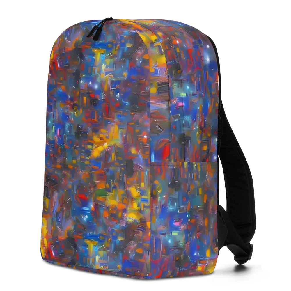 Abstract Conflux on Minimalist Backpack — Left