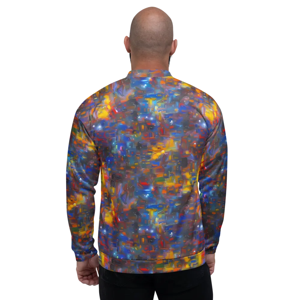 Abstract Conflux on Bomber Jacket — Back
