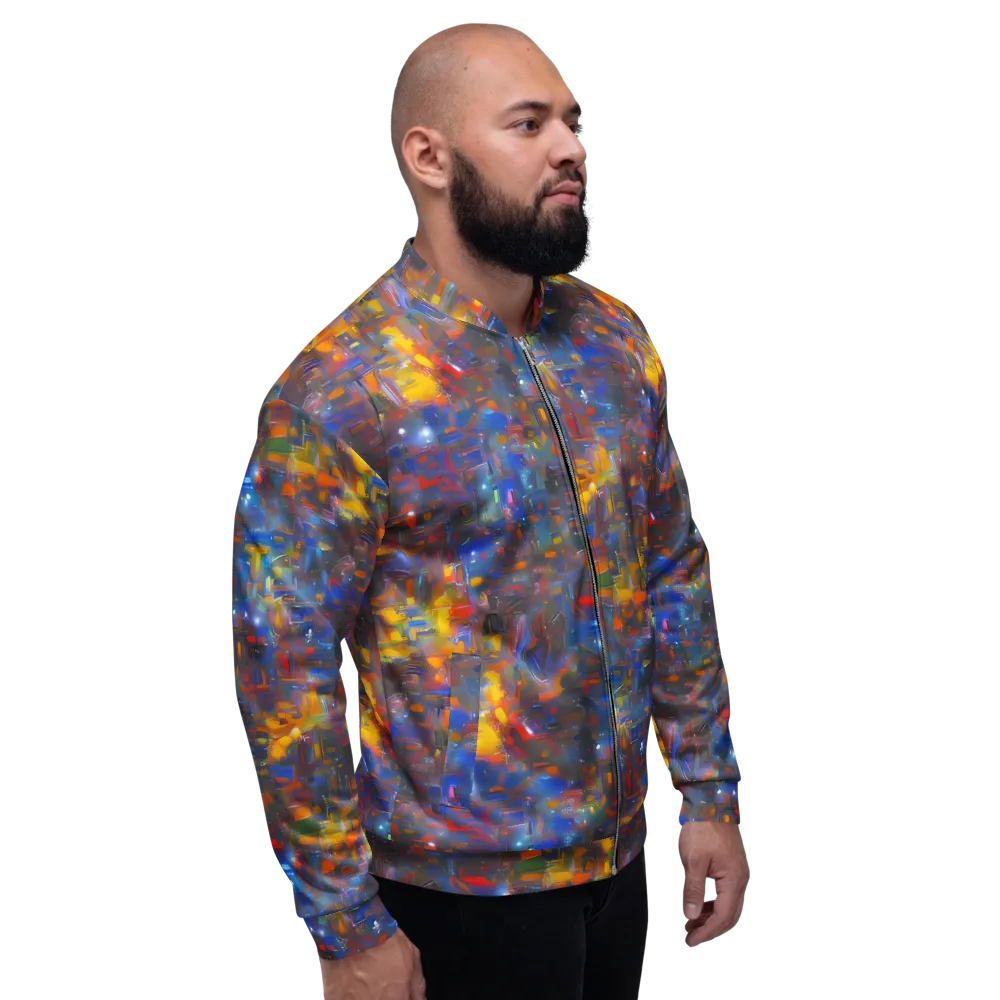 Abstract Conflux on Bomber Jacket — Right