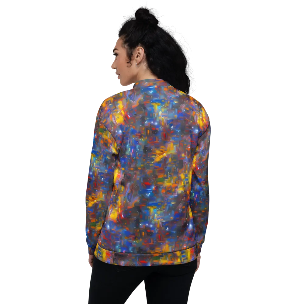 Abstract Conflux on Bomber Jacket — Back