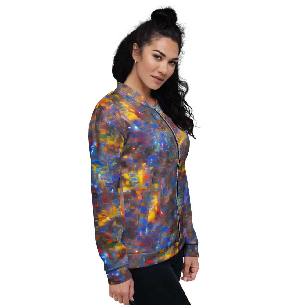 Abstract Conflux on Bomber Jacket — Right