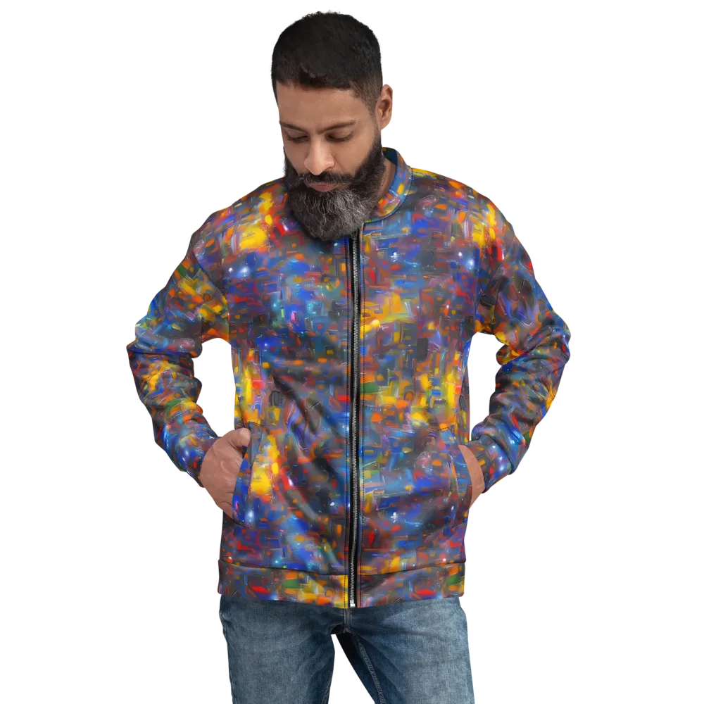 Abstract Conflux on Bomber Jacket — Front
