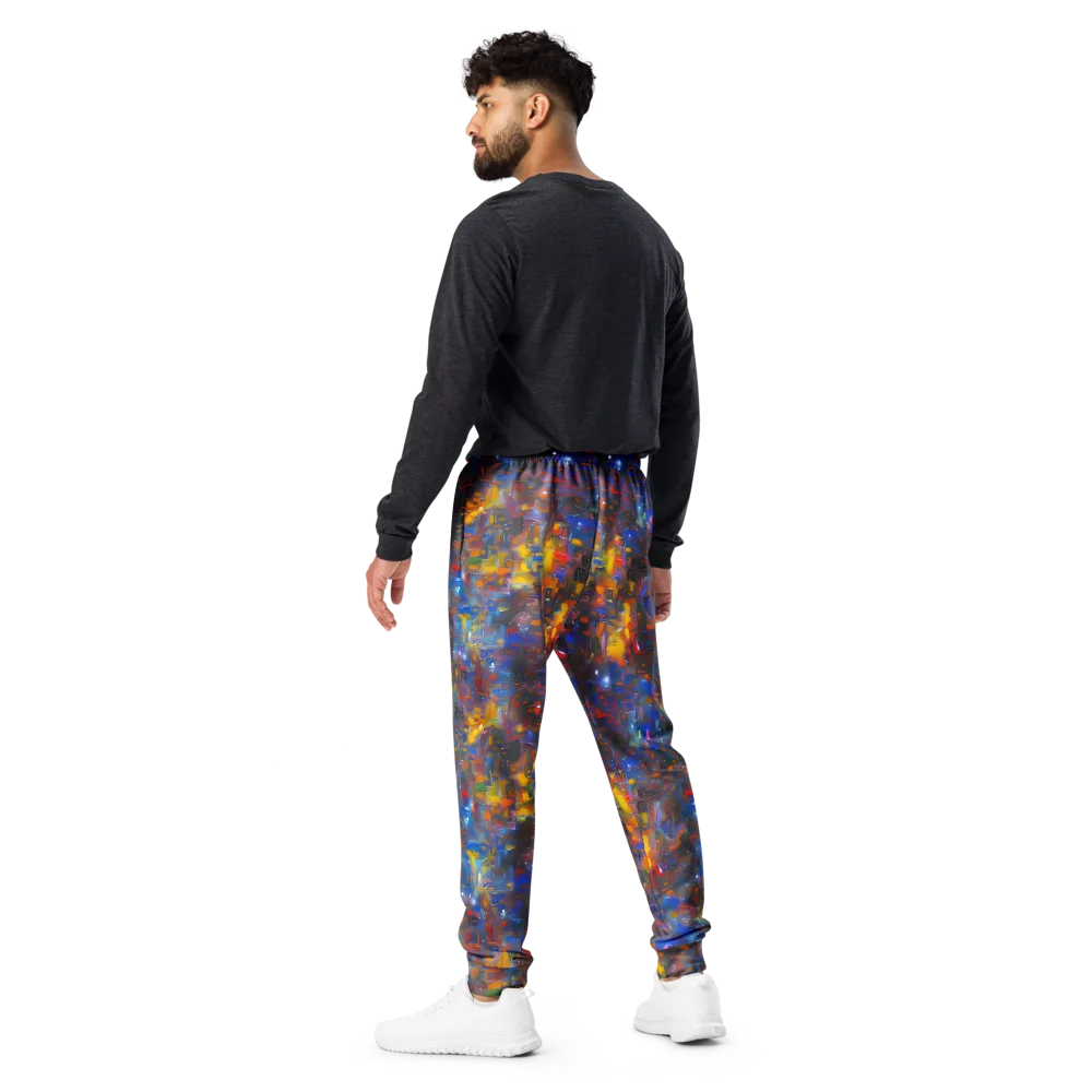 Abstract Conflux on Men's Joggers — Back