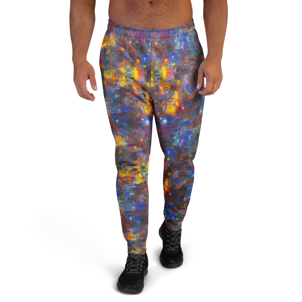 Abstract Conflux on Men's Joggers — Front