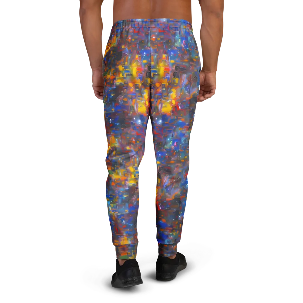 Abstract Conflux on Men's Joggers — Back