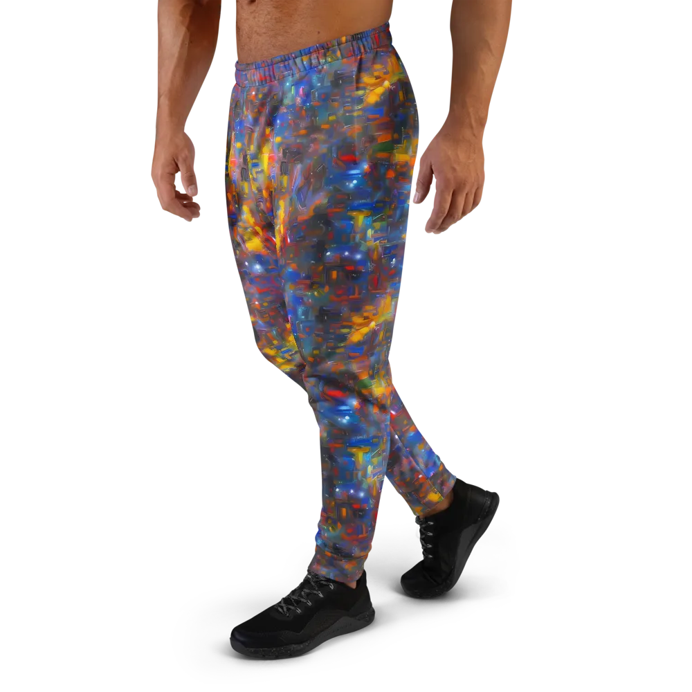 Abstract Conflux on Men's Joggers — Left