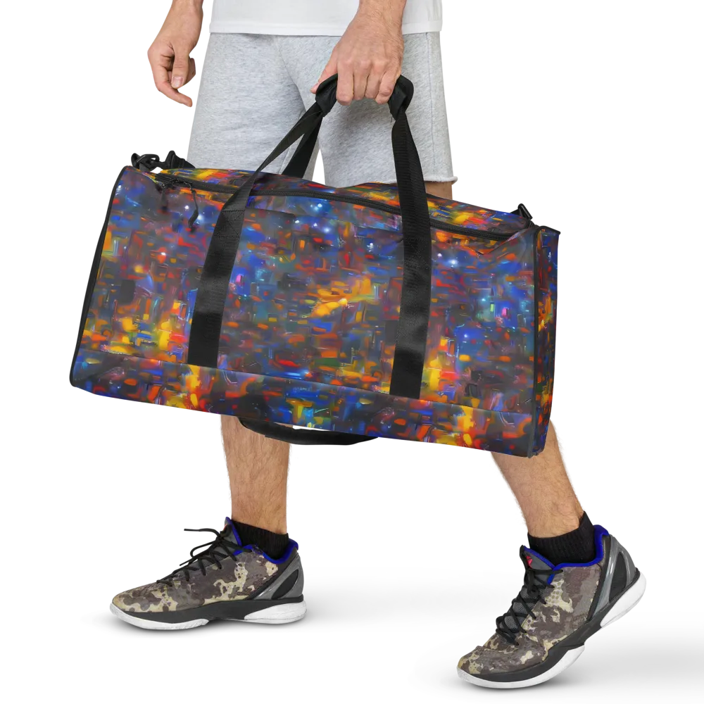 Abstract Conflux on Duffle Bag — Front