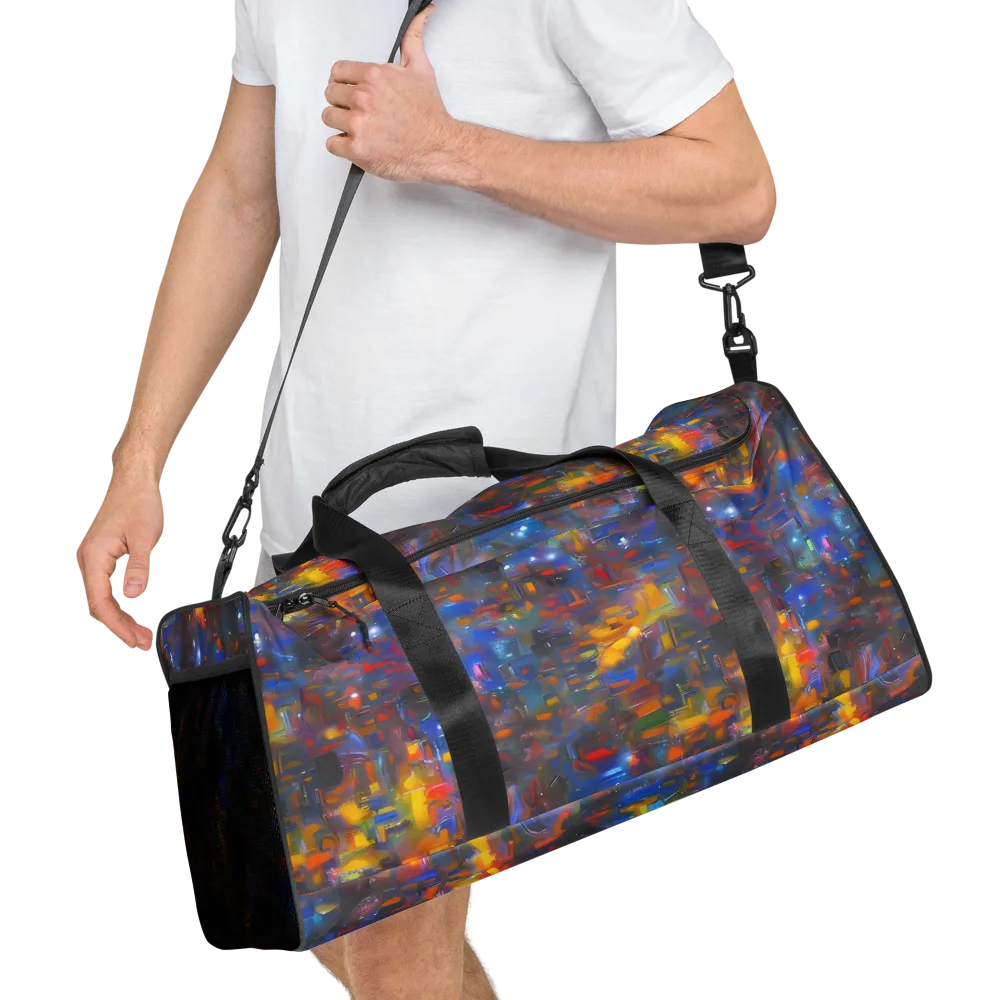 Abstract Conflux on Duffle Bag — Right Front