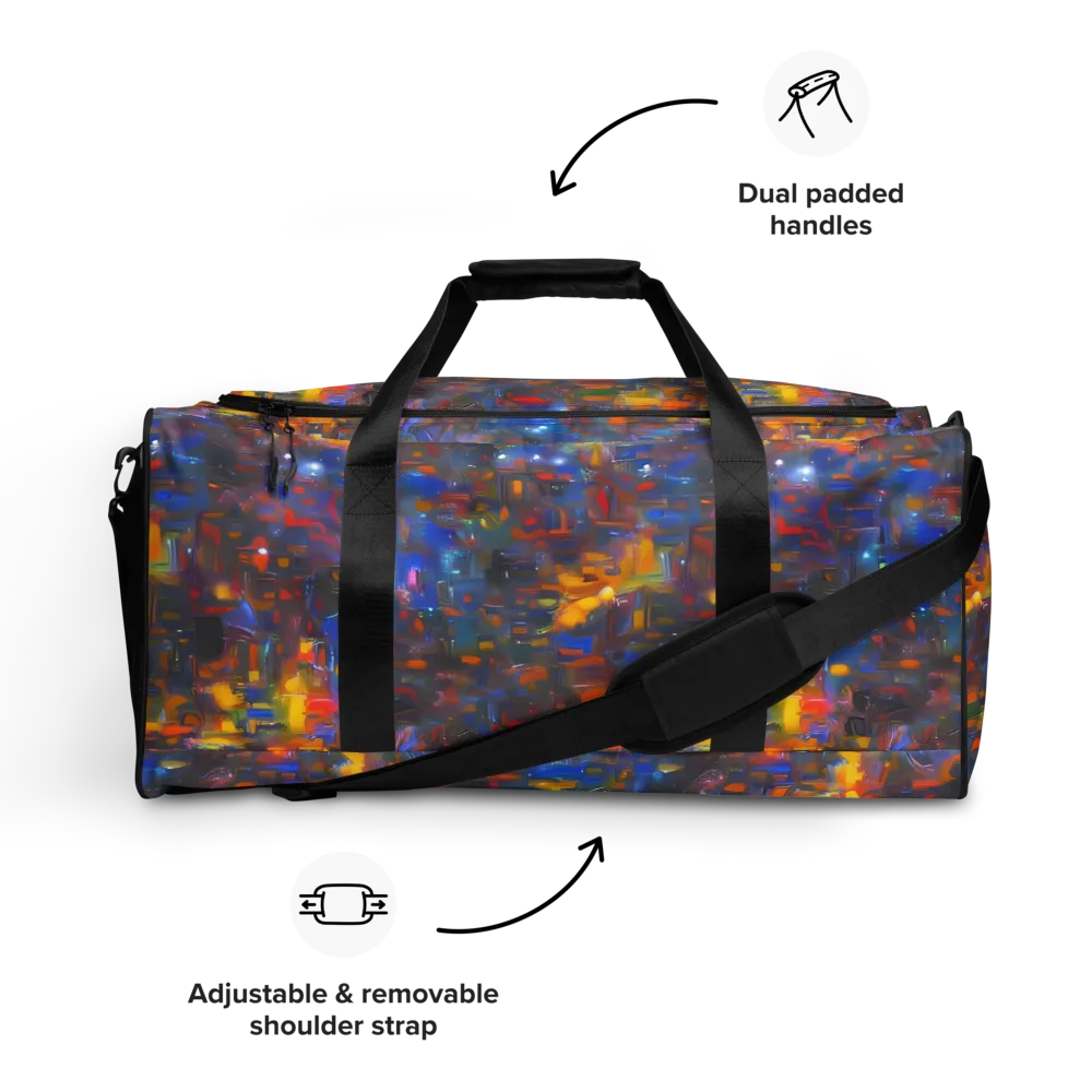 Abstract Conflux on Duffle Bag — Front
