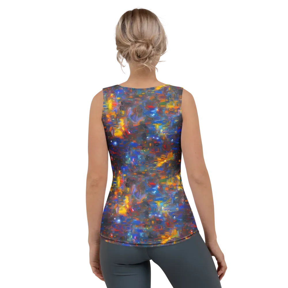 Abstract Conflux on Women's Tank Top — Back