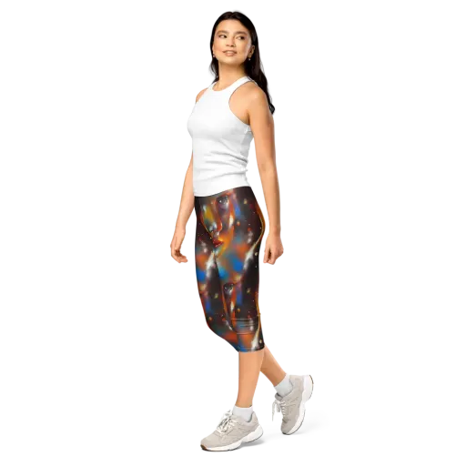 Celestial Vogue on a Capri Leggings