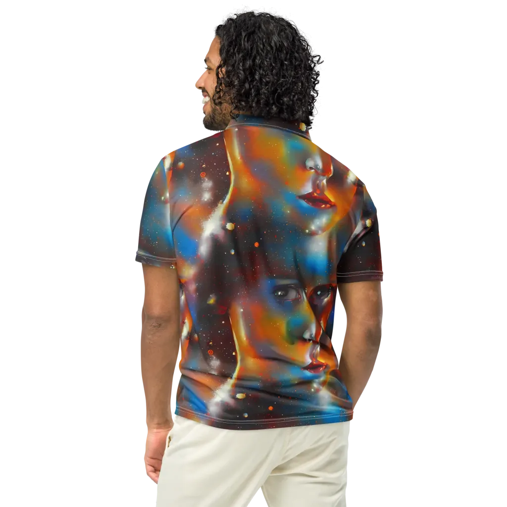 Celestial Vogue on Men's Slim Fit Polo Shirt — Back