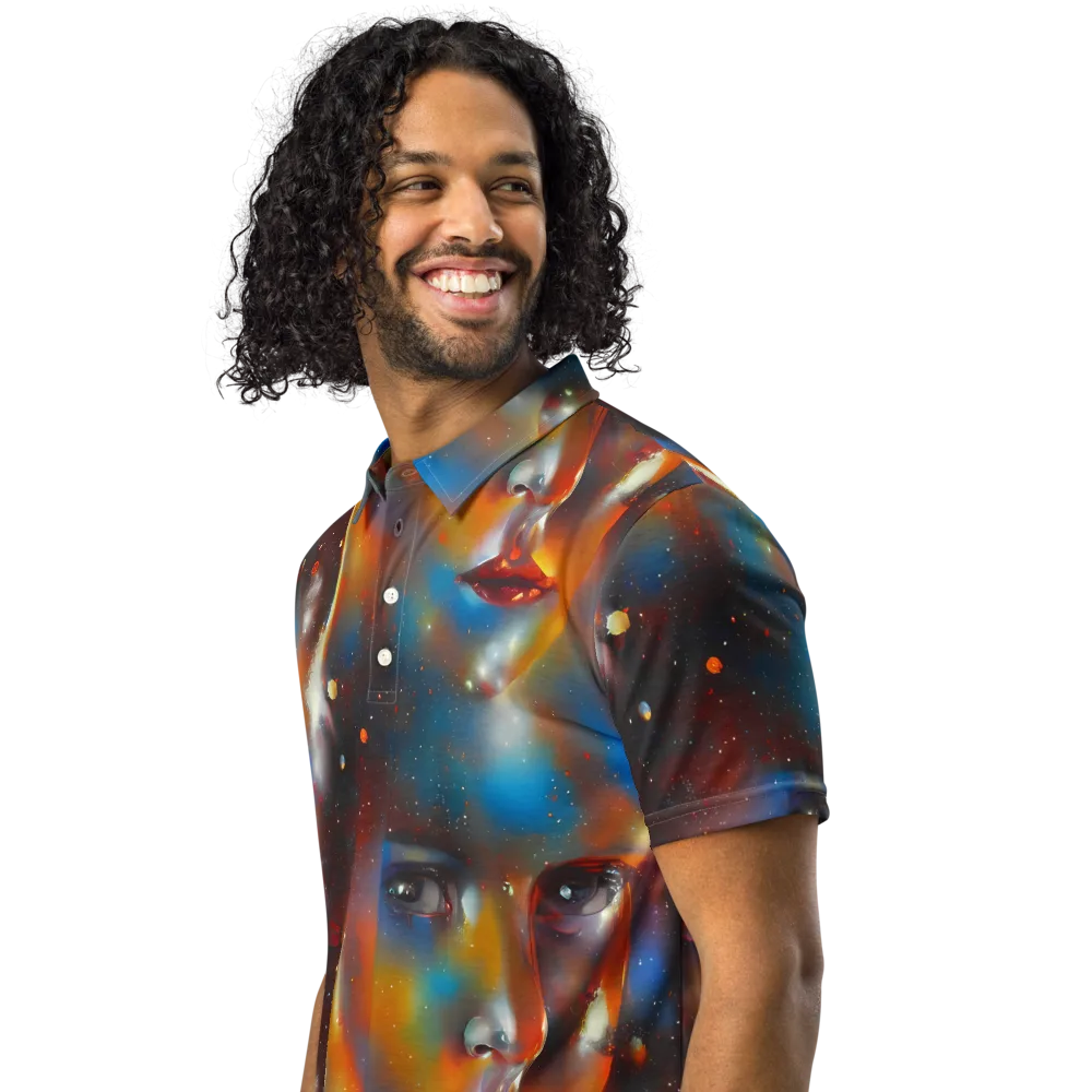 Celestial Vogue on Men's Slim Fit Polo Shirt — Left Front