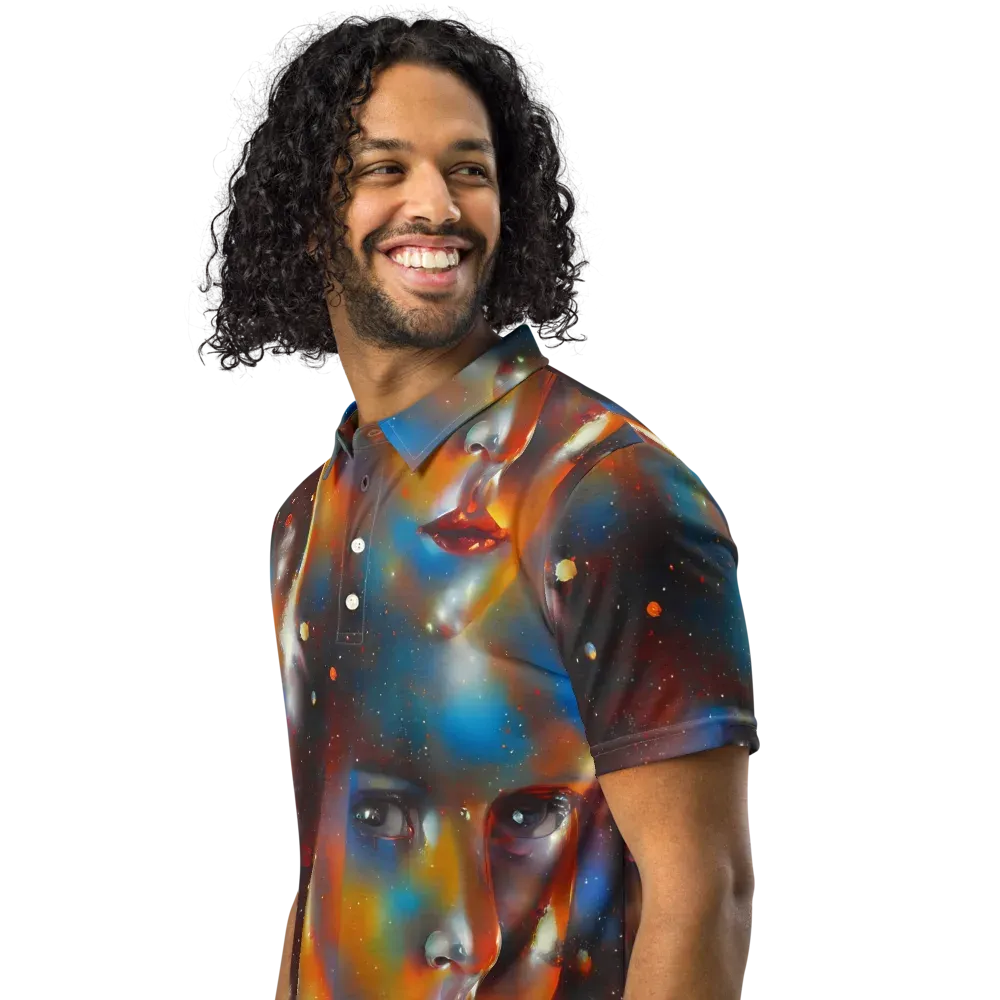 Celestial Vogue on Men's Slim Fit Polo Shirt — Left Front