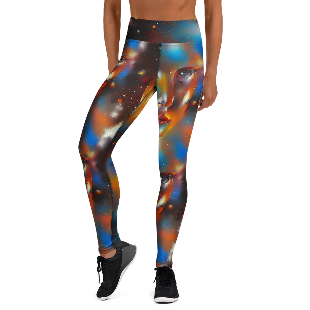 Celestial Vogue on Yoga Leggings — Front