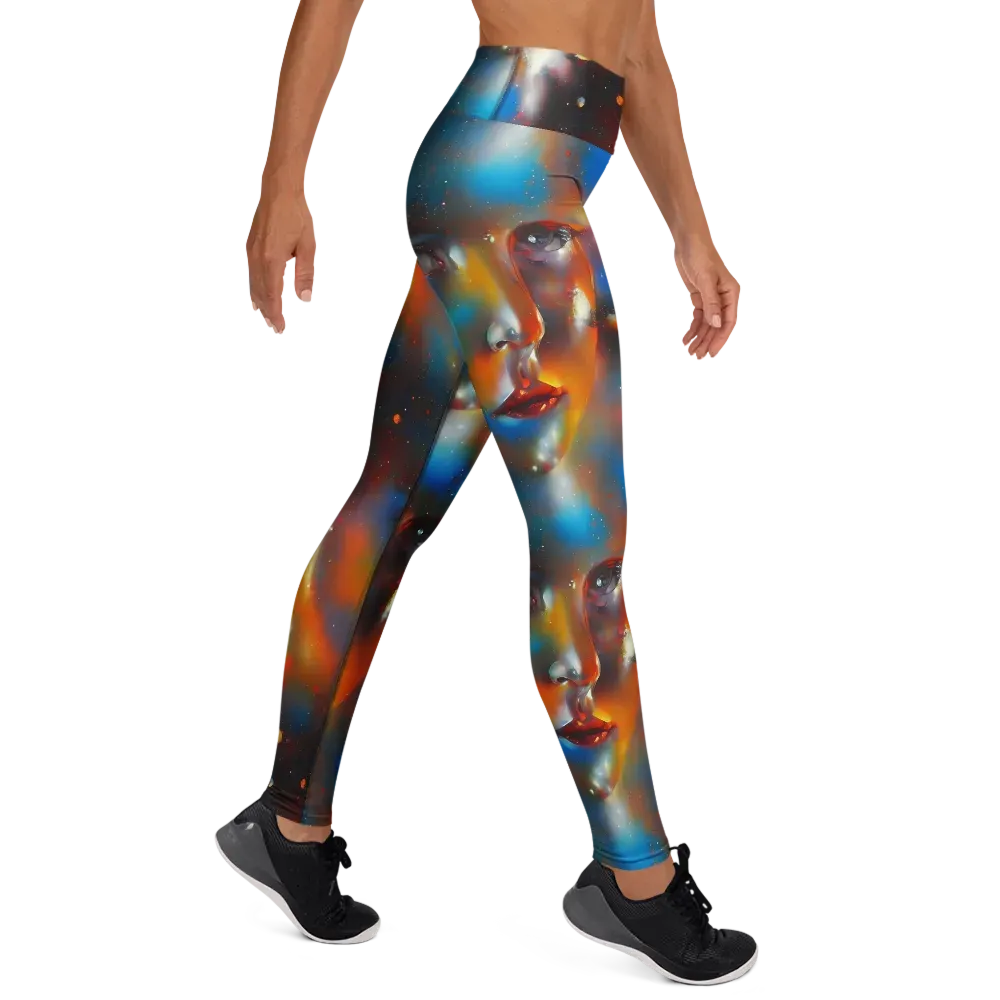Celestial Vogue on Yoga Leggings — Right