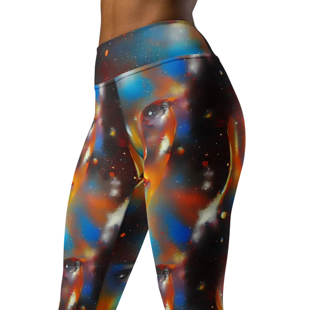 Celestial Vogue on Yoga Leggings — Left Front