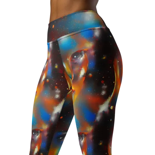 Celestial Vogue on a Yoga Leggings