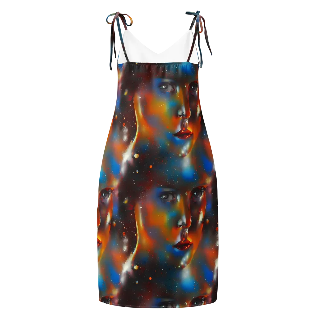 Celestial Vogue on Slip Dress — Back