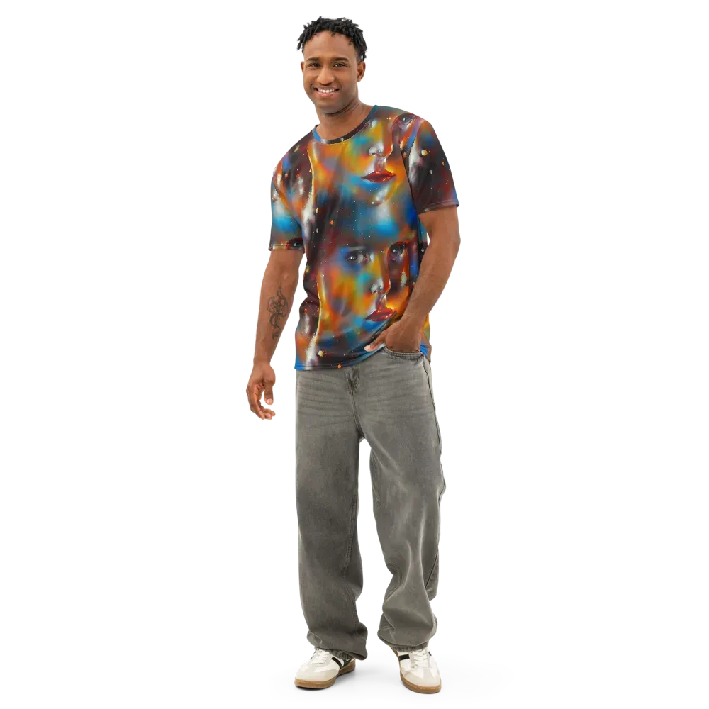 Celestial Vogue on Men's Cotton Crew Neck T-Shirt — Front