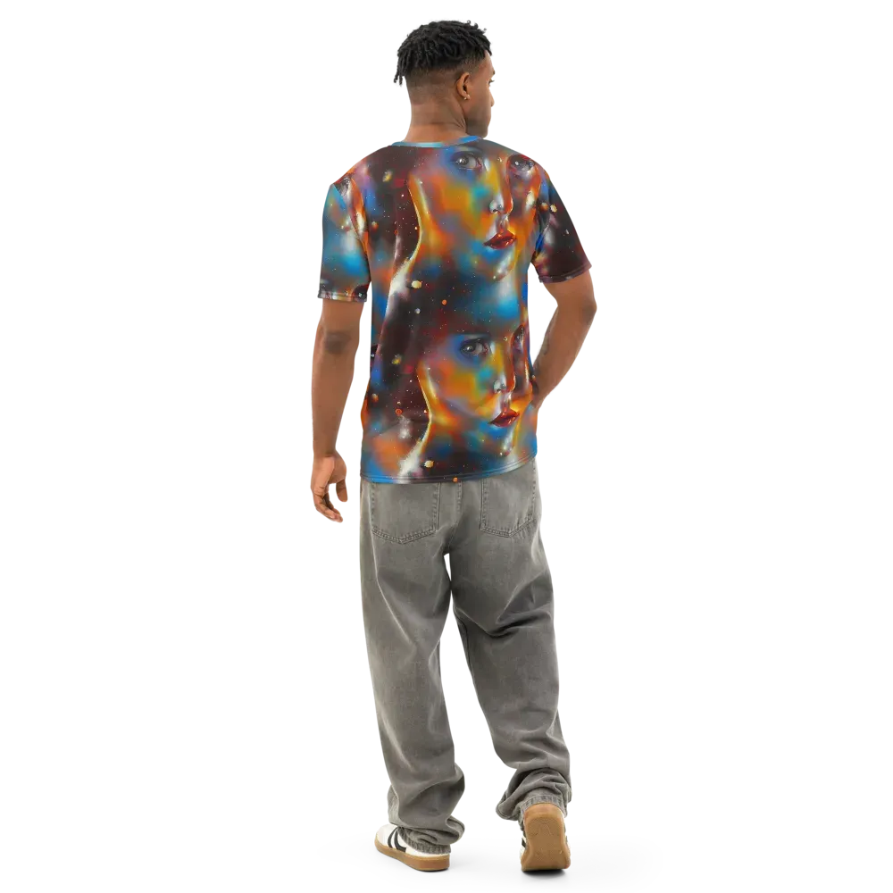 Celestial Vogue on Men's Cotton Crew Neck T-Shirt — Back