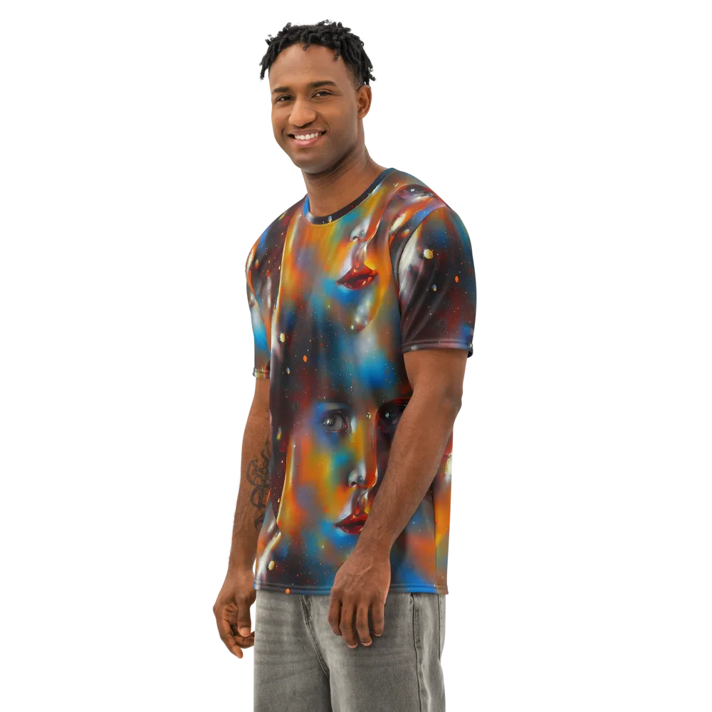 Celestial Vogue on Men's Cotton Crew Neck T-Shirt — Left Front