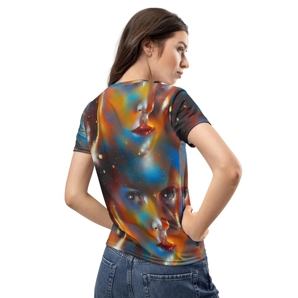 Celestial Vogue on Women's Crew Neck T-Shirt — Back