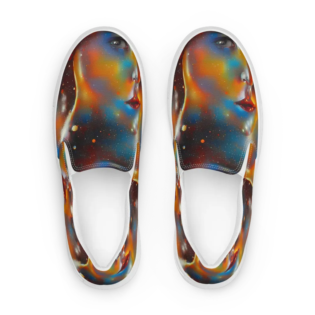 Celestial Vogue on Men's Slip-On Canvas Shoes — Front