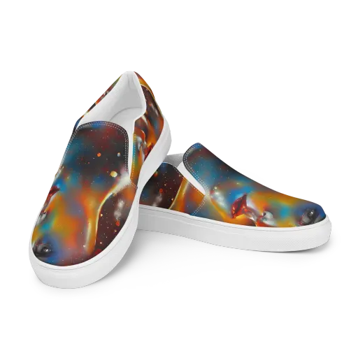 Celestial Vogue on a Men's Slip-On Canvas Shoes