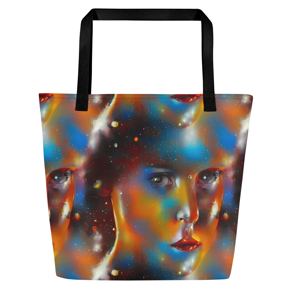 Celestial Vogue on Large Tote Bag W/ Pocket — Front