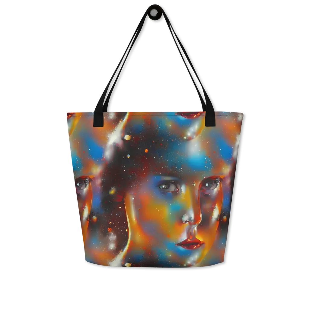 Celestial Vogue on Large Tote Bag W/ Pocket — Front