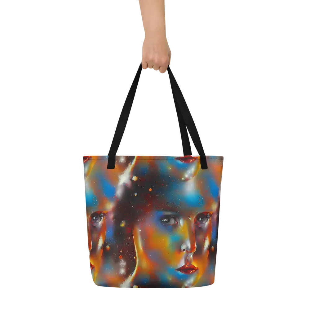 Celestial Vogue on Large Tote Bag W/ Pocket — Front