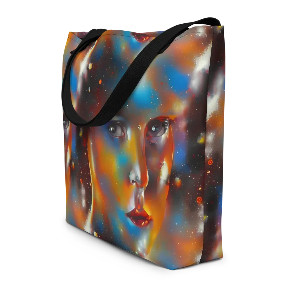 Celestial Vogue on Large Tote Bag W/ Pocket — Front